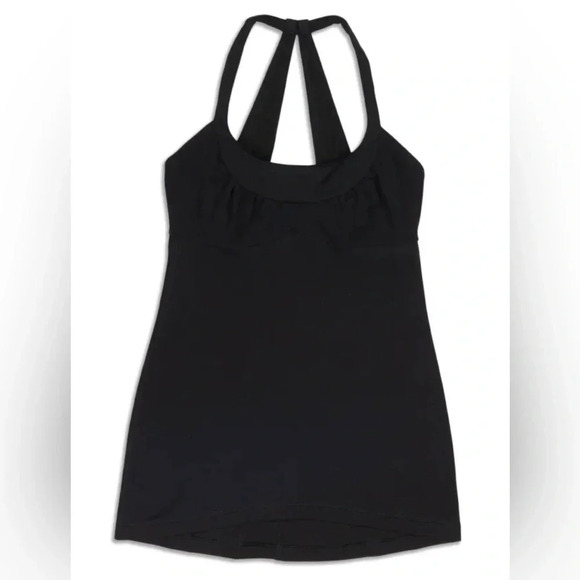 Lululemon Scoop Me Up Black Tank Top - Picture 1 of 8